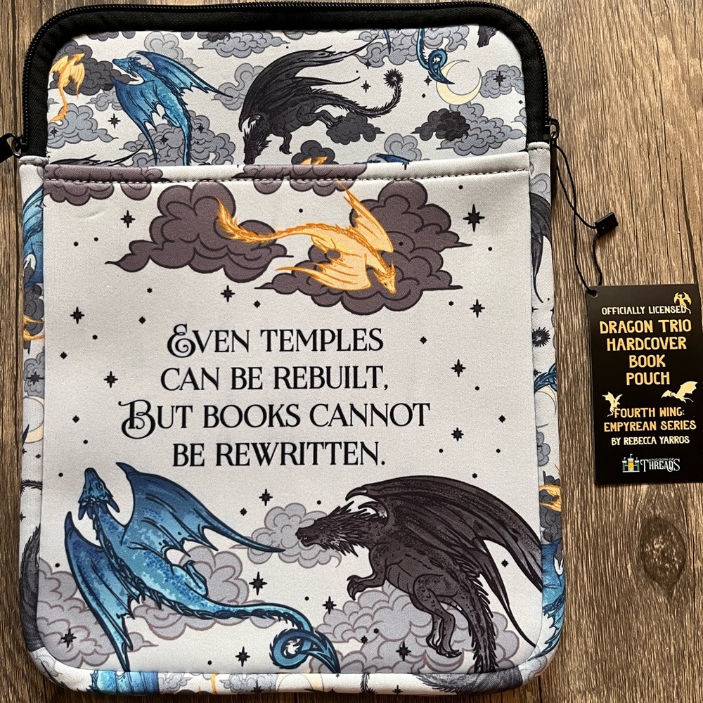 Fourth Wing Hardcover Book Pouch